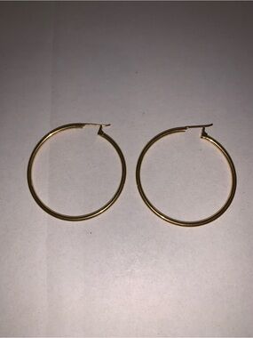 Classic Gold Hoop Earrings - Minimal Women's Hoops